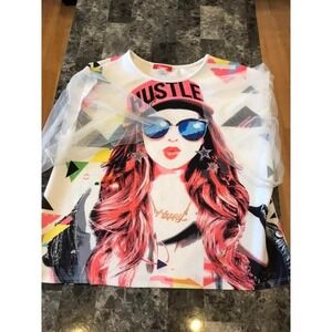 Rainbow‎ 1X Blouse Womens